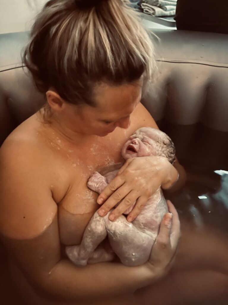 Mijn prachtige hypnobirthing onderwaterbevalling