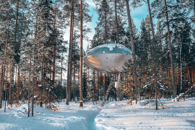 Treehotel Harrads; magie in de bomen