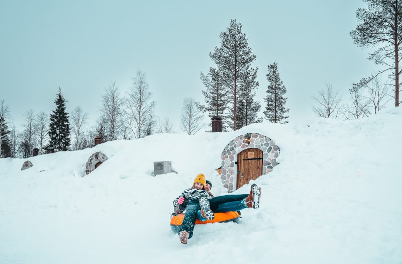 Tube sleeën van de Kammi suites