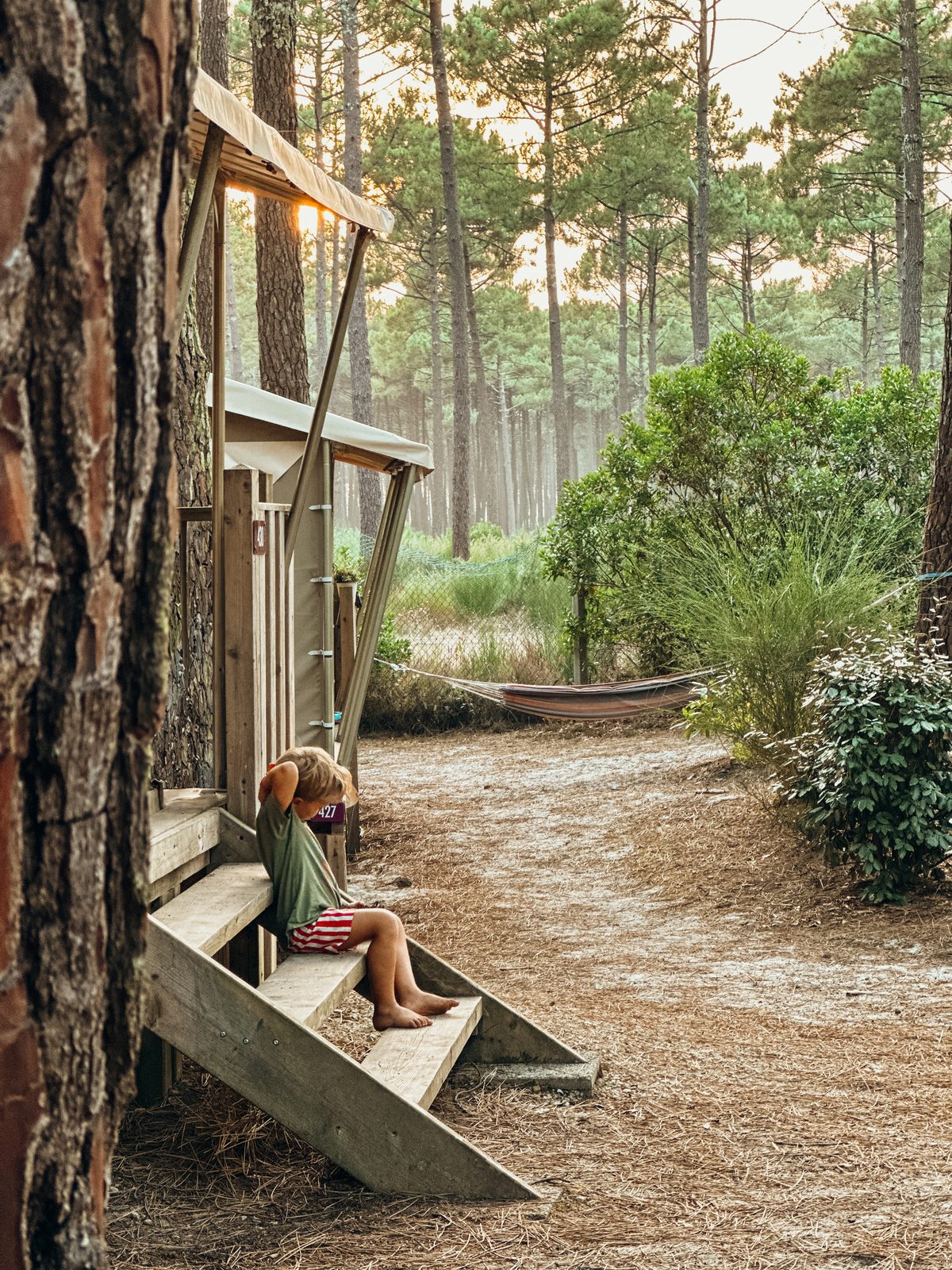 Een eigen terrasje tussen de bomen
